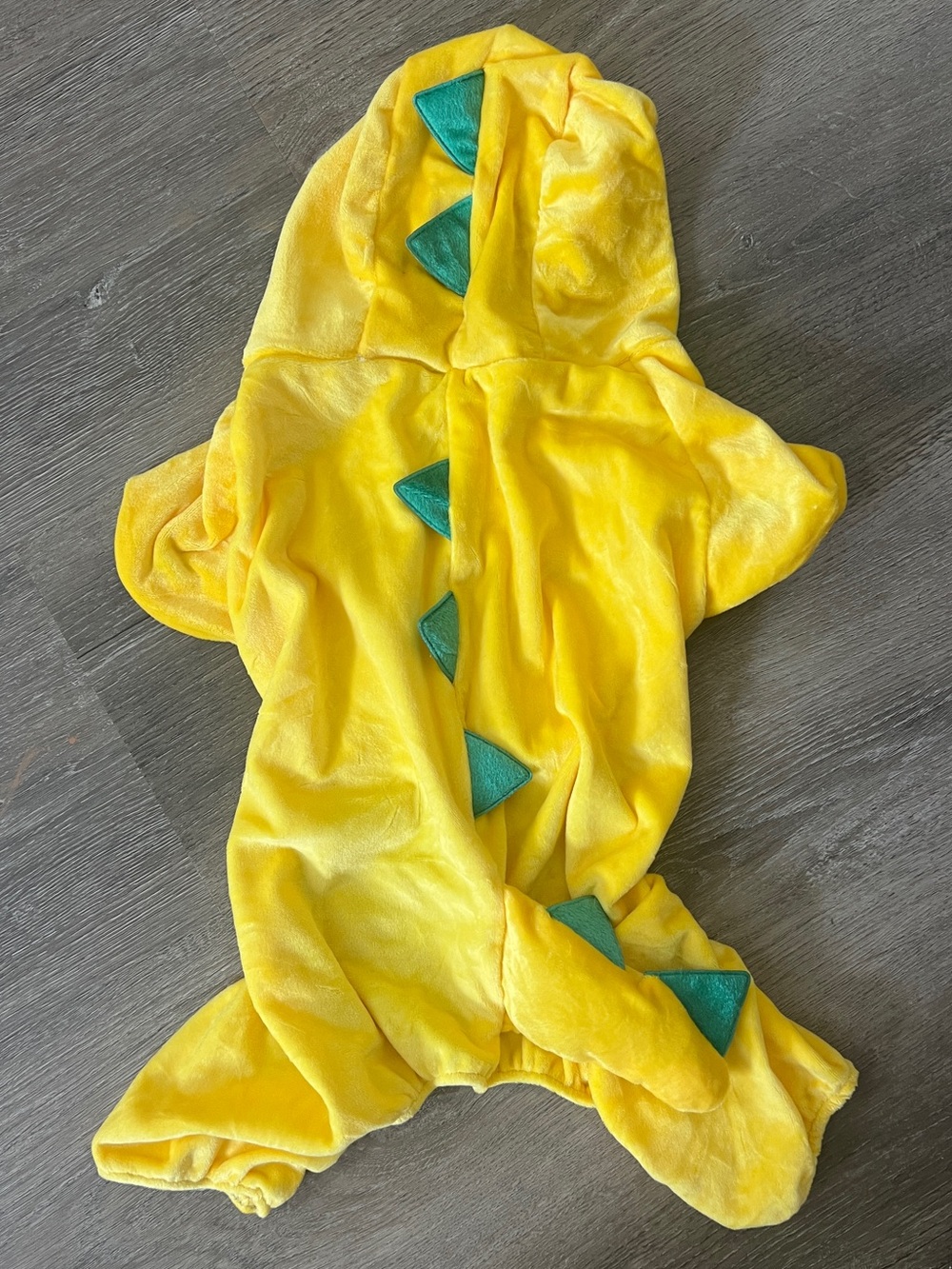 NWOT Small Pet Yellow Green Dinosaur Onesie Halloween Costume Cosplay Medium